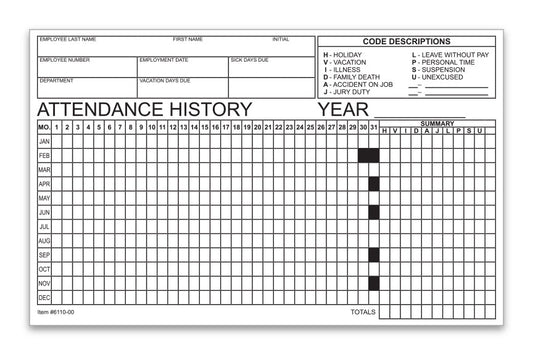 Employee Attendance Tracker Form