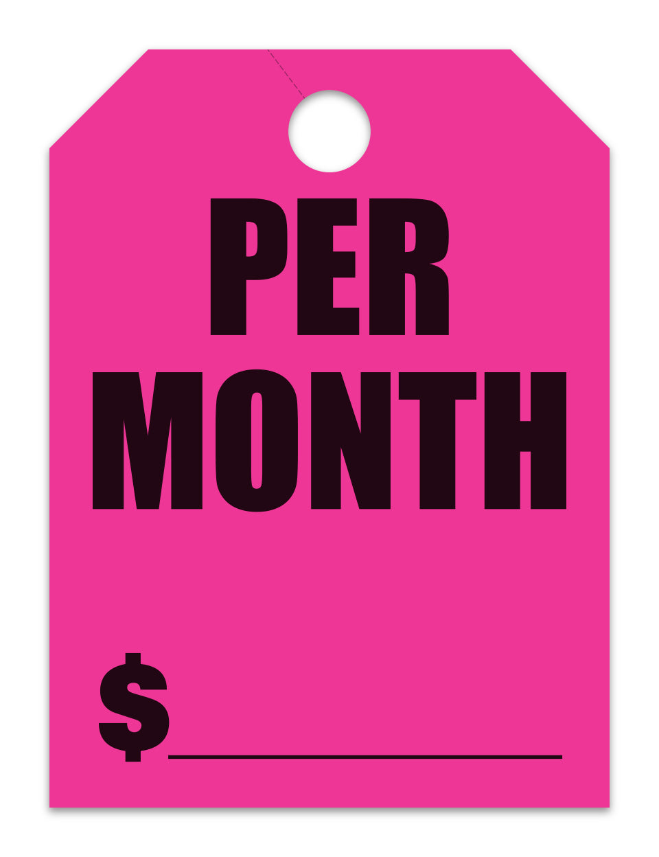 Hang Tags - Per Month