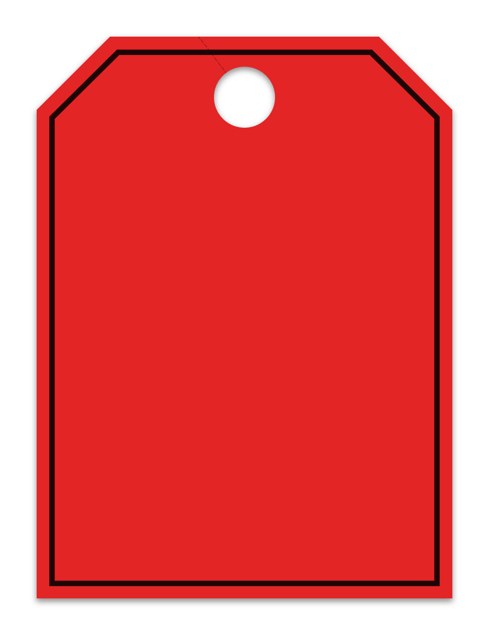 Hang Tags - Blank with Black Frame