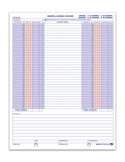 General Journal Voucher - A-150