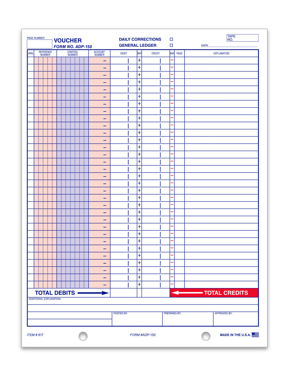 General Journal Voucher - ADP-150