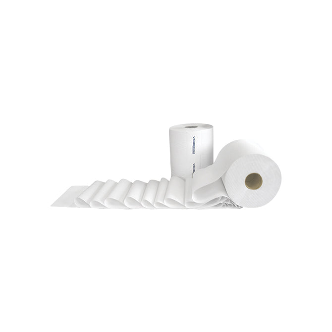 White Roll Towel - 800' Per Roll - 6 Rolls