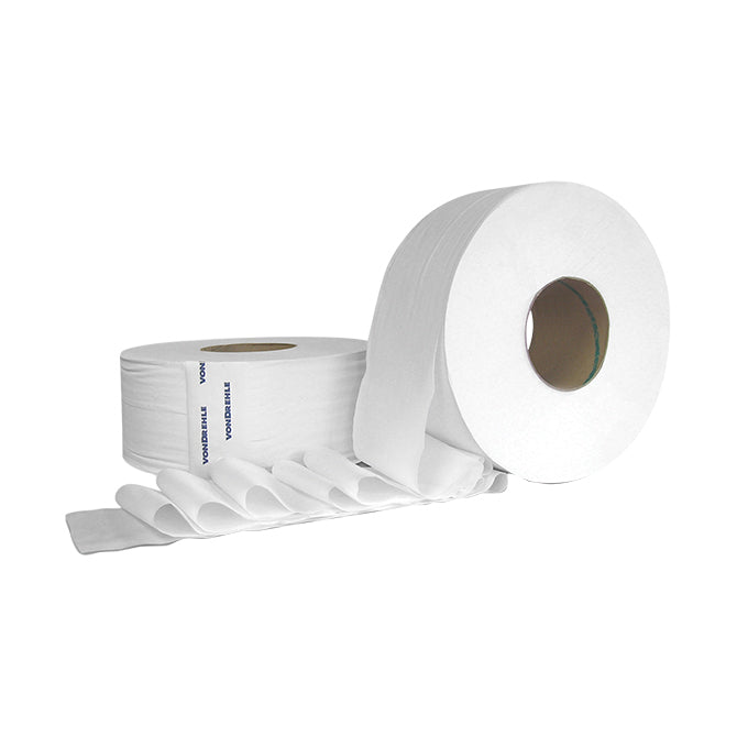 Jumbo Roll Toilet Paper - 1000' Per Roll- 12 Rolls