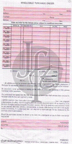 Wholesale Purchase Order Book